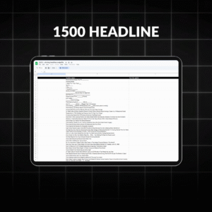1500+ Winning Headlines — Swipe, Edit & Convert Instantly